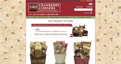 Desktop Screenshot of cranberrycornersgiftbaskets.com